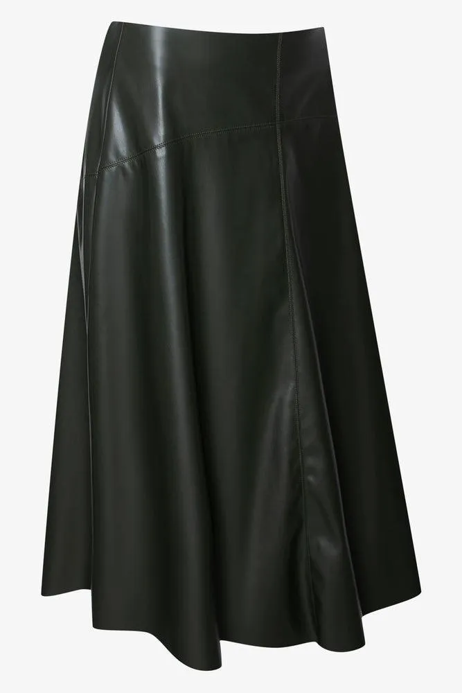 A-Line Skirt Dark Green