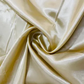 Banana Yellow Solid Satin Fabric