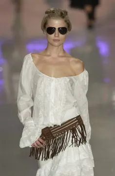 Blumarine - White Cotton Lace Asymmetrical Ruffle Skirt - IT 40