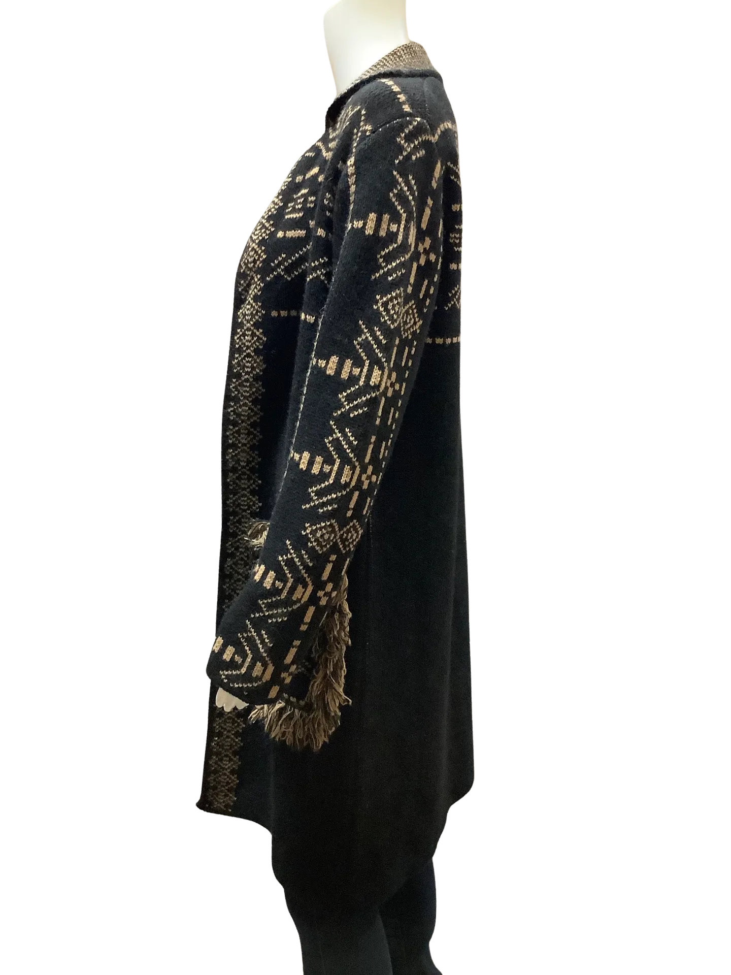 Cocogió Tan and Black Cardigan Size: S
