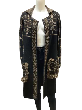 Cocogió Tan and Black Cardigan Size: S