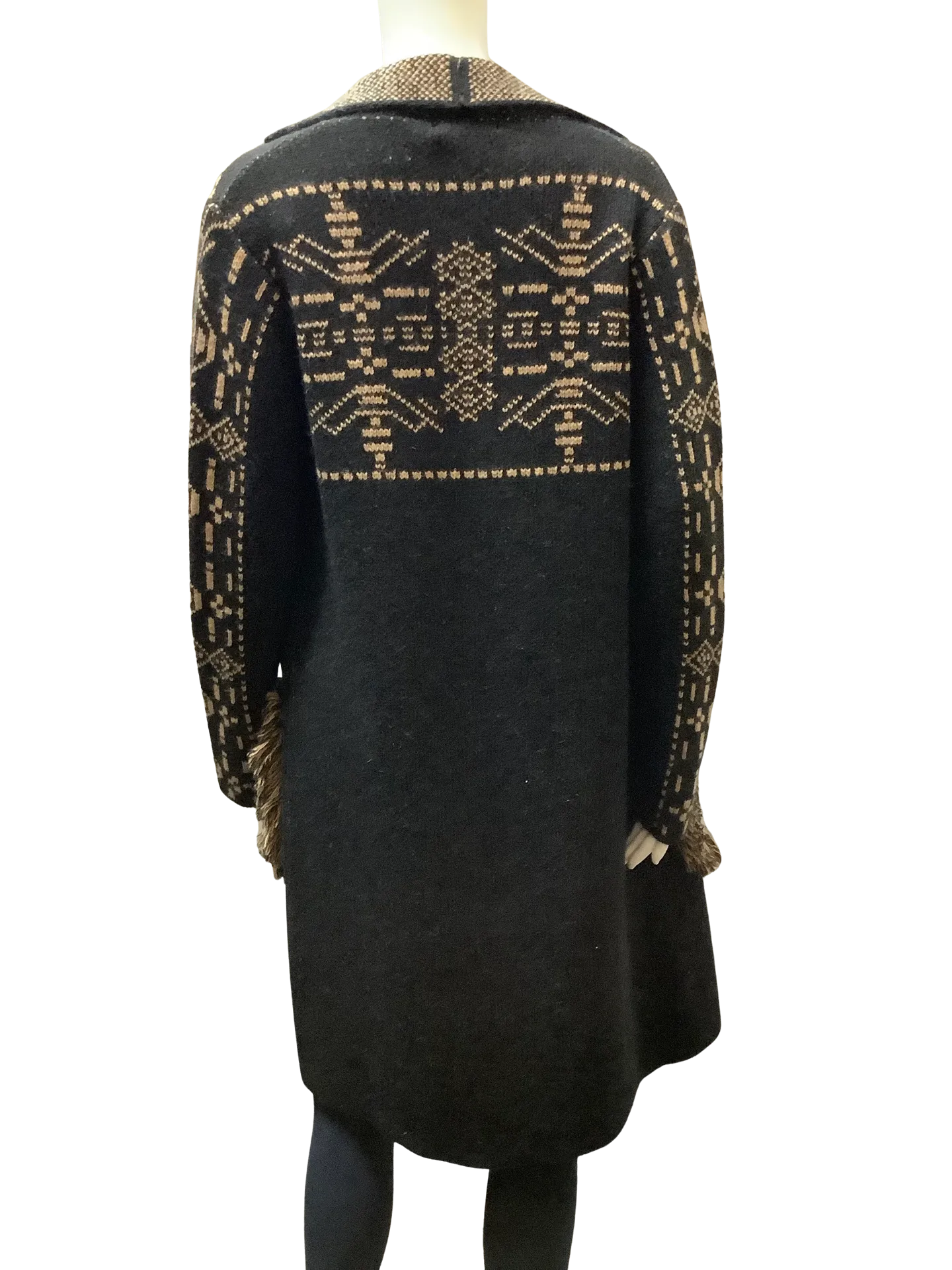 Cocogió Tan and Black Cardigan Size: S
