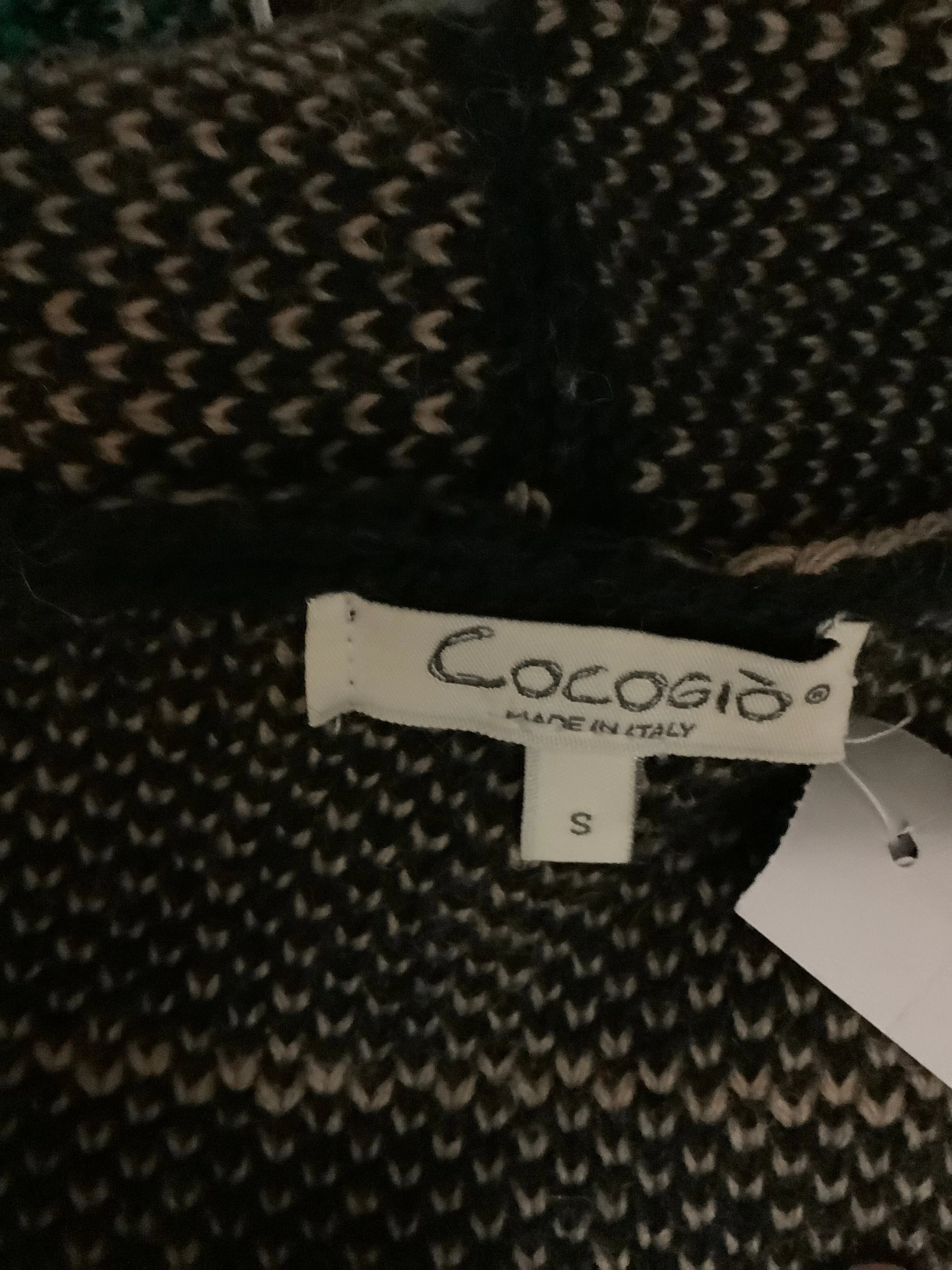 Cocogió Tan and Black Cardigan Size: S