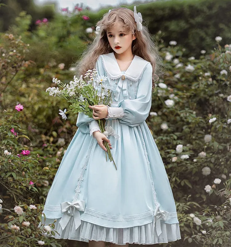 Cute Bunny Ears Long Sleeve Lolita Dress