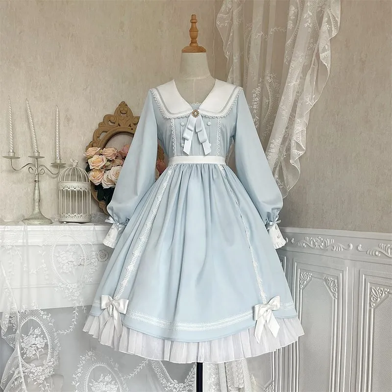 Cute Bunny Ears Long Sleeve Lolita Dress