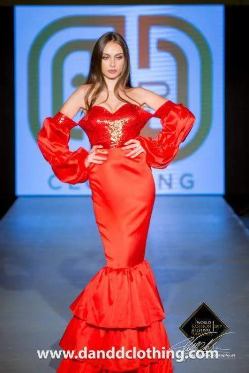 D&D Red Carpet Red Sexy Dress