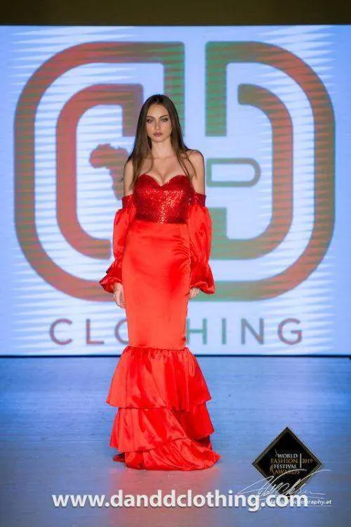 D&D Red Carpet Red Sexy Dress