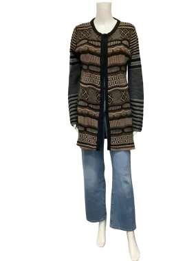 Desigual Cardigan Open Pattern Size: L