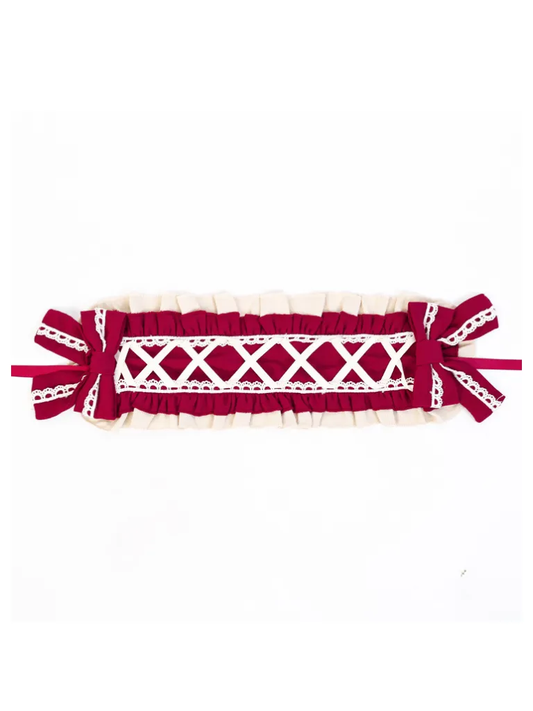 Dress Lolita Lace-up Lace-up   Hairband Princess