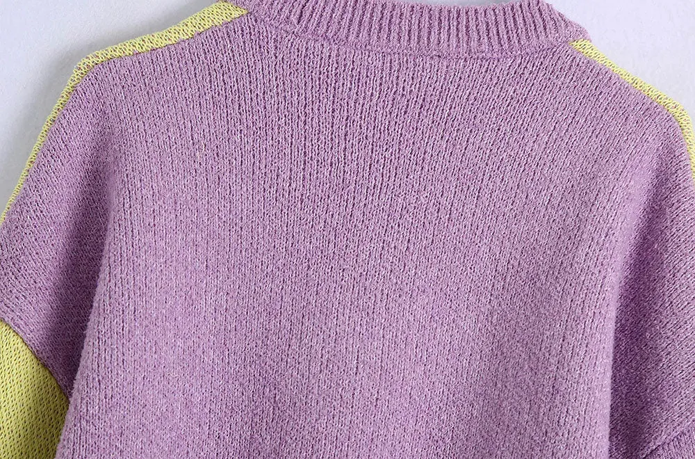 FLORAL JACQUARD KNITTED SWEATER