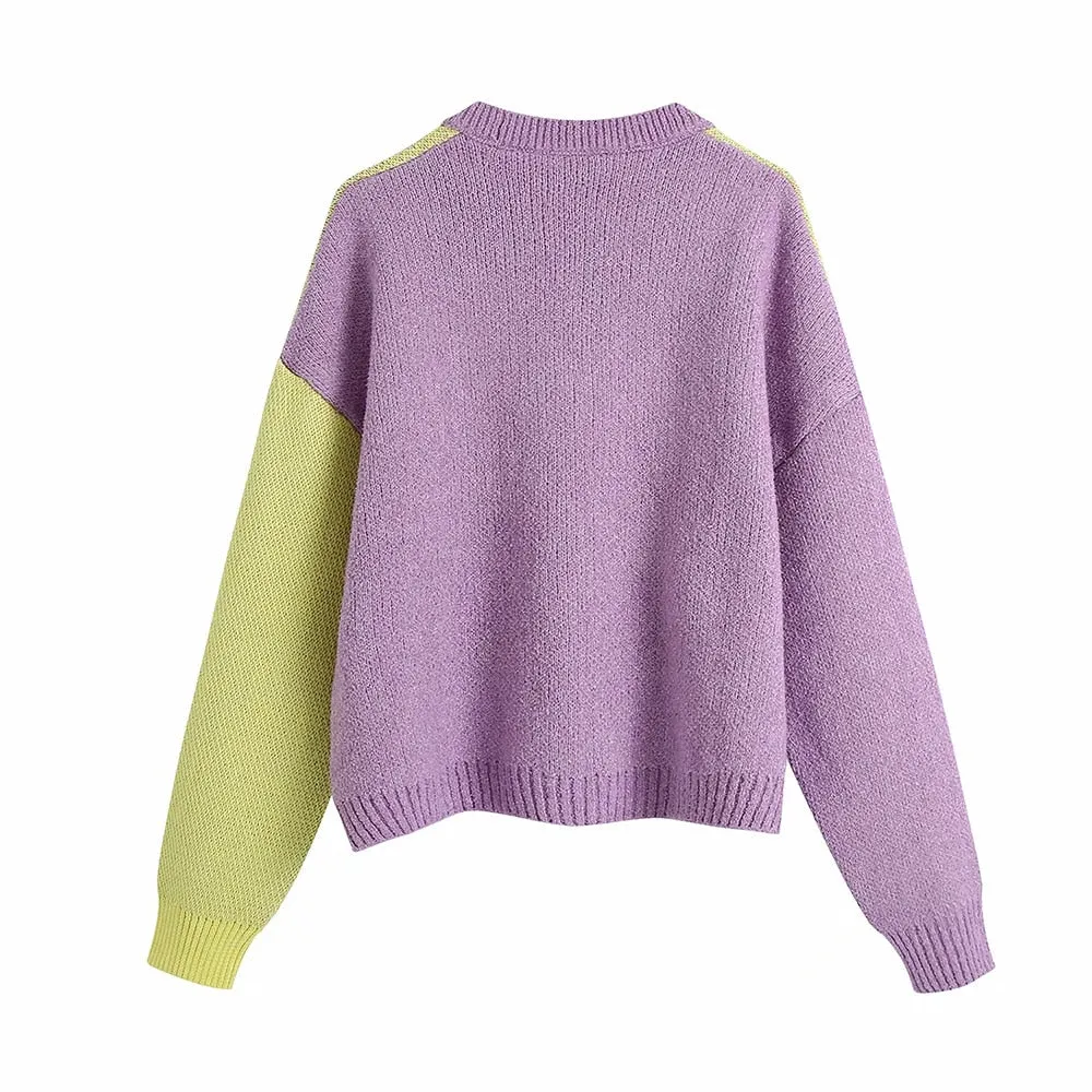 FLORAL JACQUARD KNITTED SWEATER