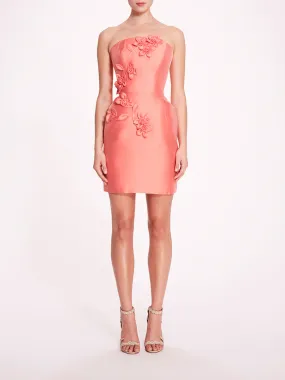 Floral Mikado Mini Dress