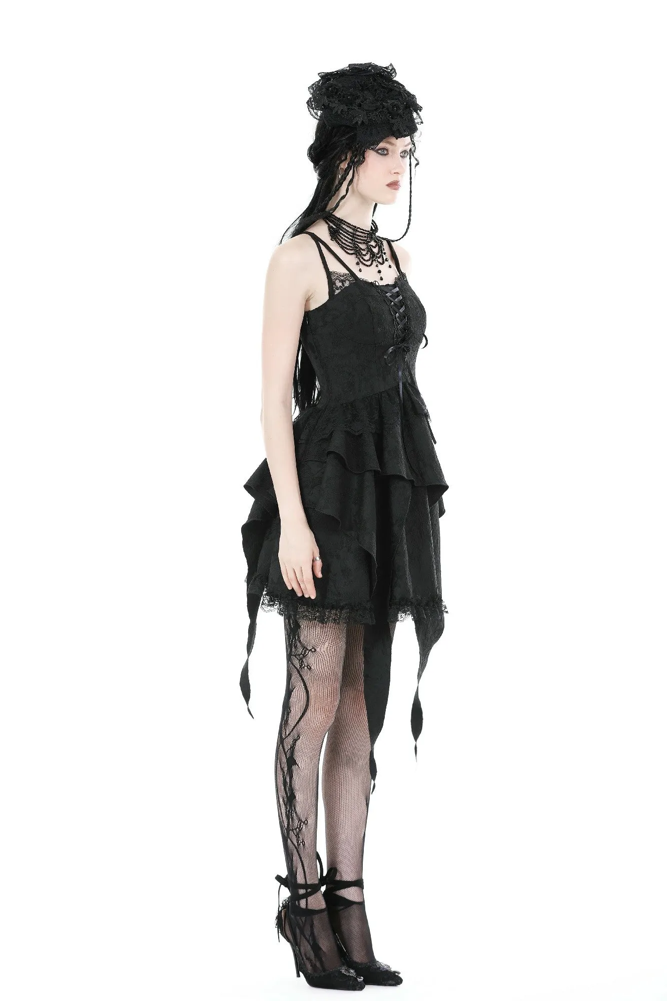 Gothic princess frilly dress DW881