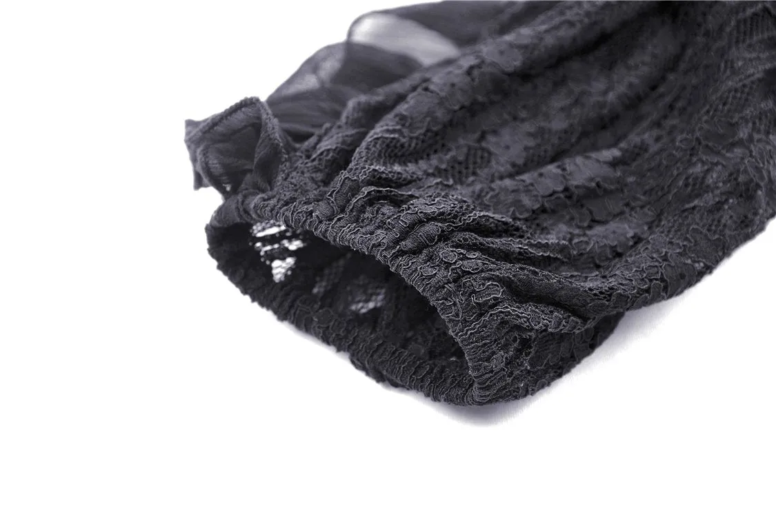 Gothic princess off shoulder sexy lace dress DW414