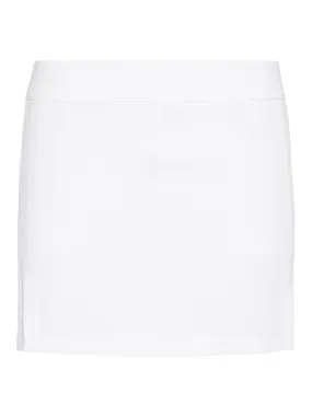 J.Lindeberg Womens Amelie TX Jersey Skirt - WHITE