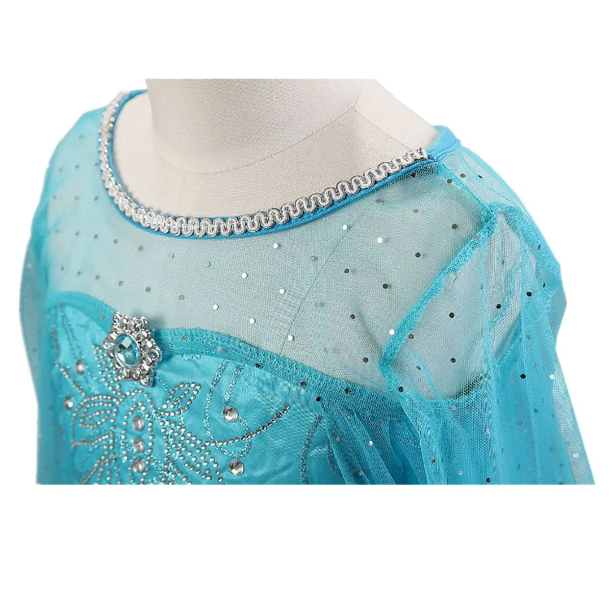 KAWELL Girls Princess Party Elsa Dress Little Girls Cosplay Costume