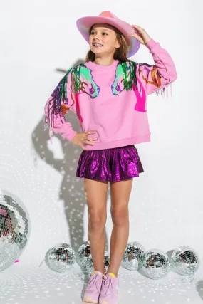 Kids Purple Swing Shorts