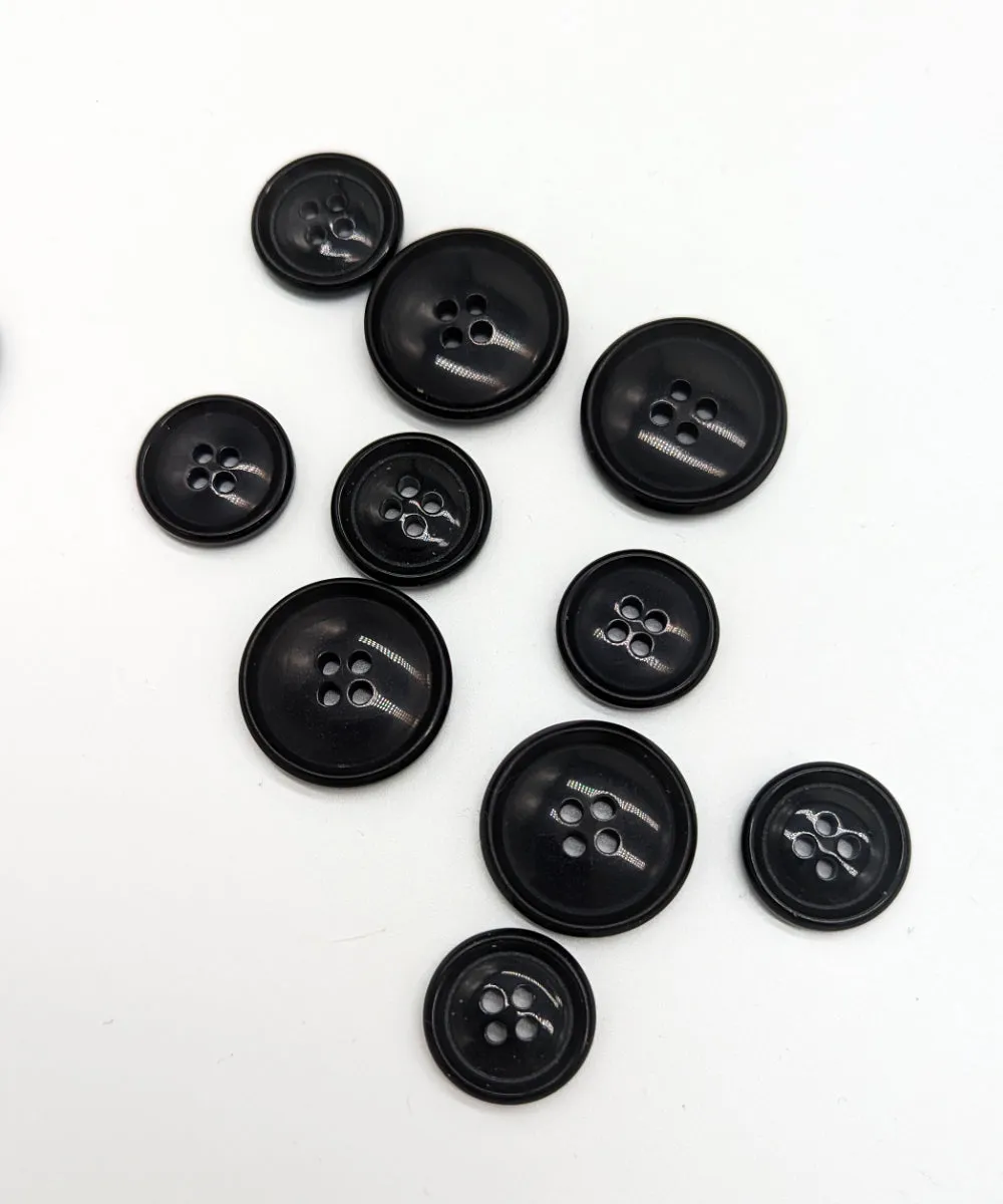 Knopf schwarz in 18mm und 23mm
