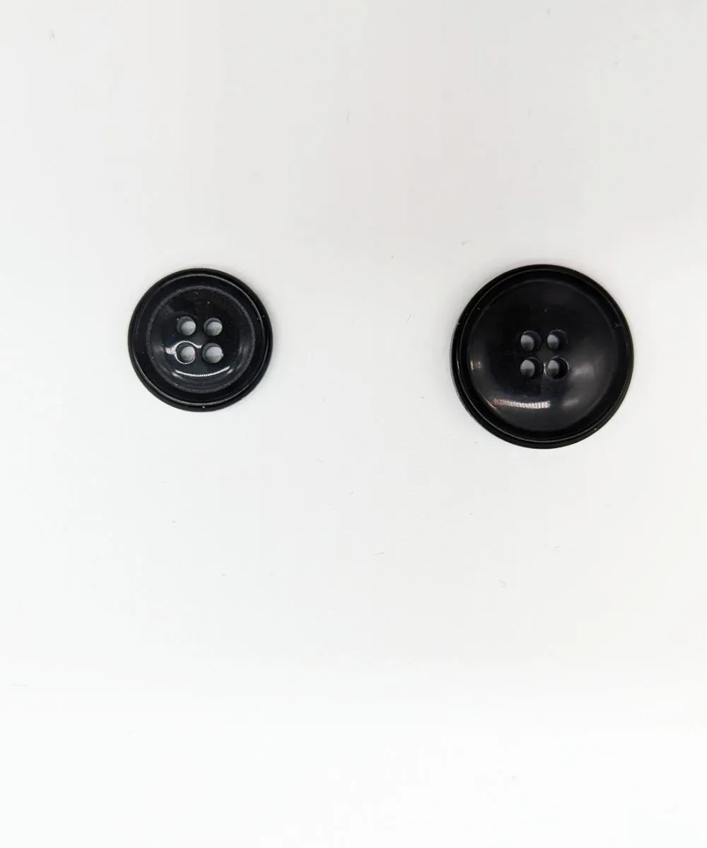 Knopf schwarz in 18mm und 23mm