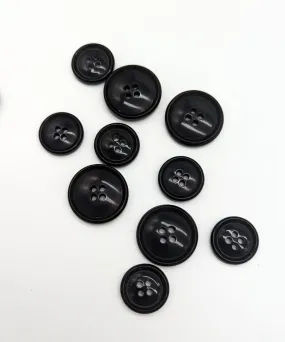 Knopf schwarz in 18mm und 23mm