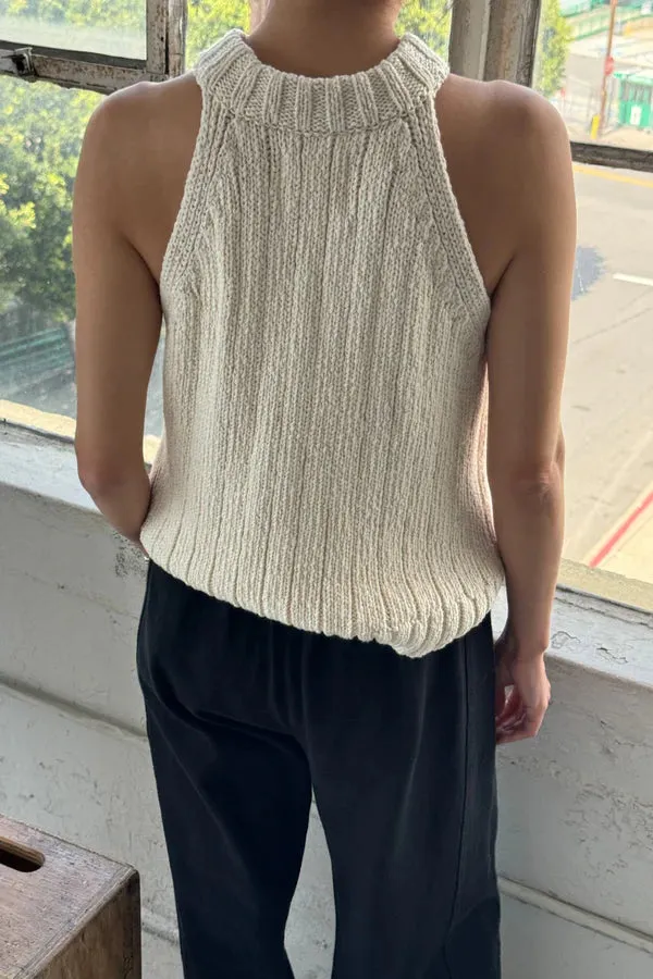 Le Bon Shoppe Claire Cotton Sweater Tank Natural