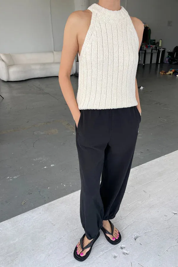 Le Bon Shoppe Claire Cotton Sweater Tank Natural