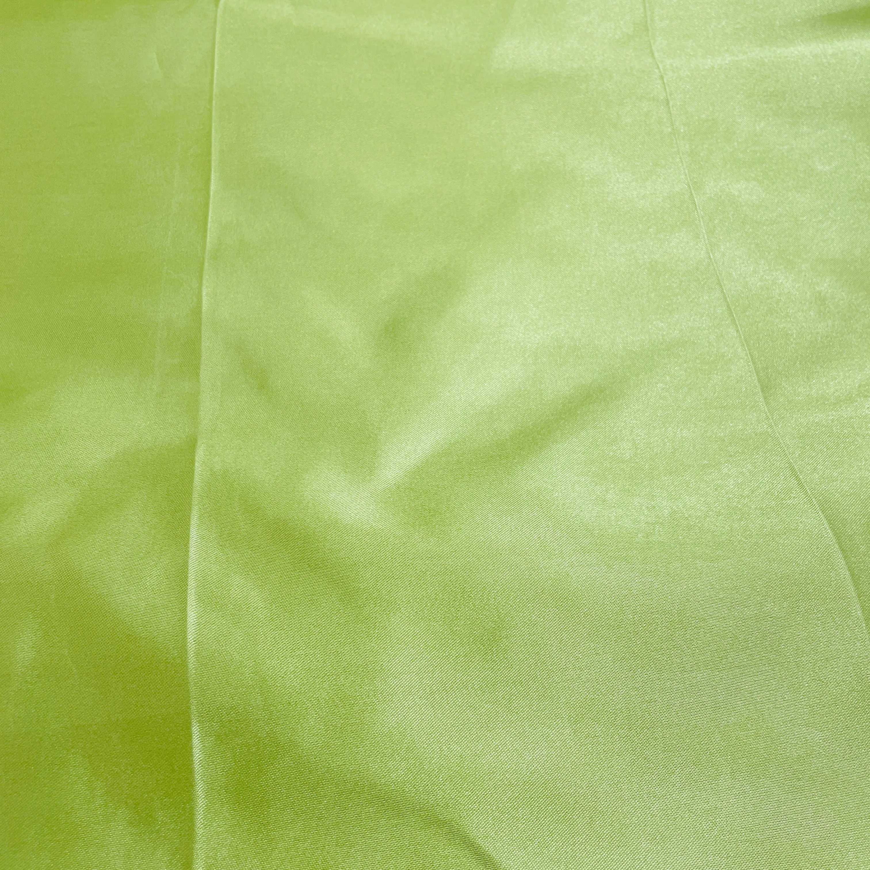 Light Olive Green Solid Satin Fabric