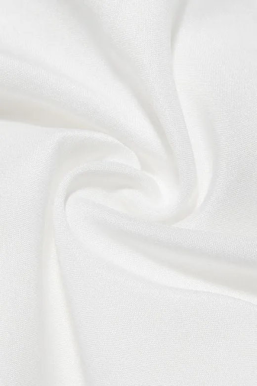 Nancy Bodycon Top - White Pearl