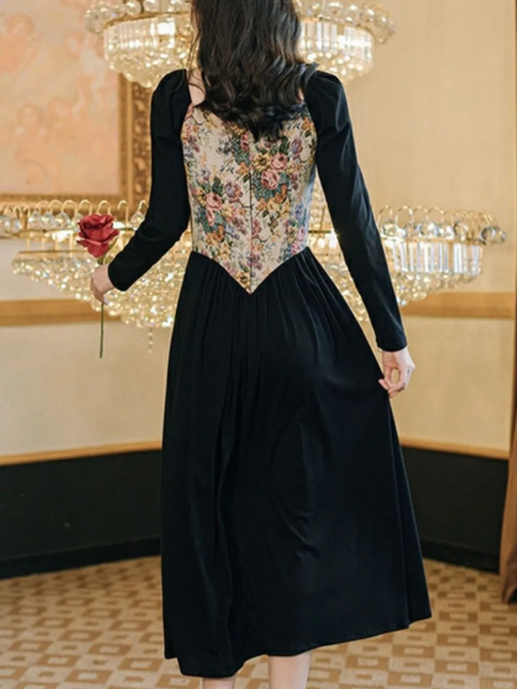 Nightingale and Rose Dress