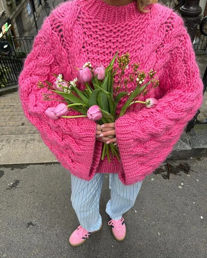Oversized Loose Fit Knit Cardigan