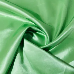 Parrot Green Solid Satin Fabric