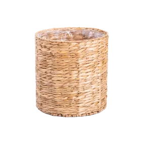Polygonal Water Hyacinth Planter with Plastic Lining