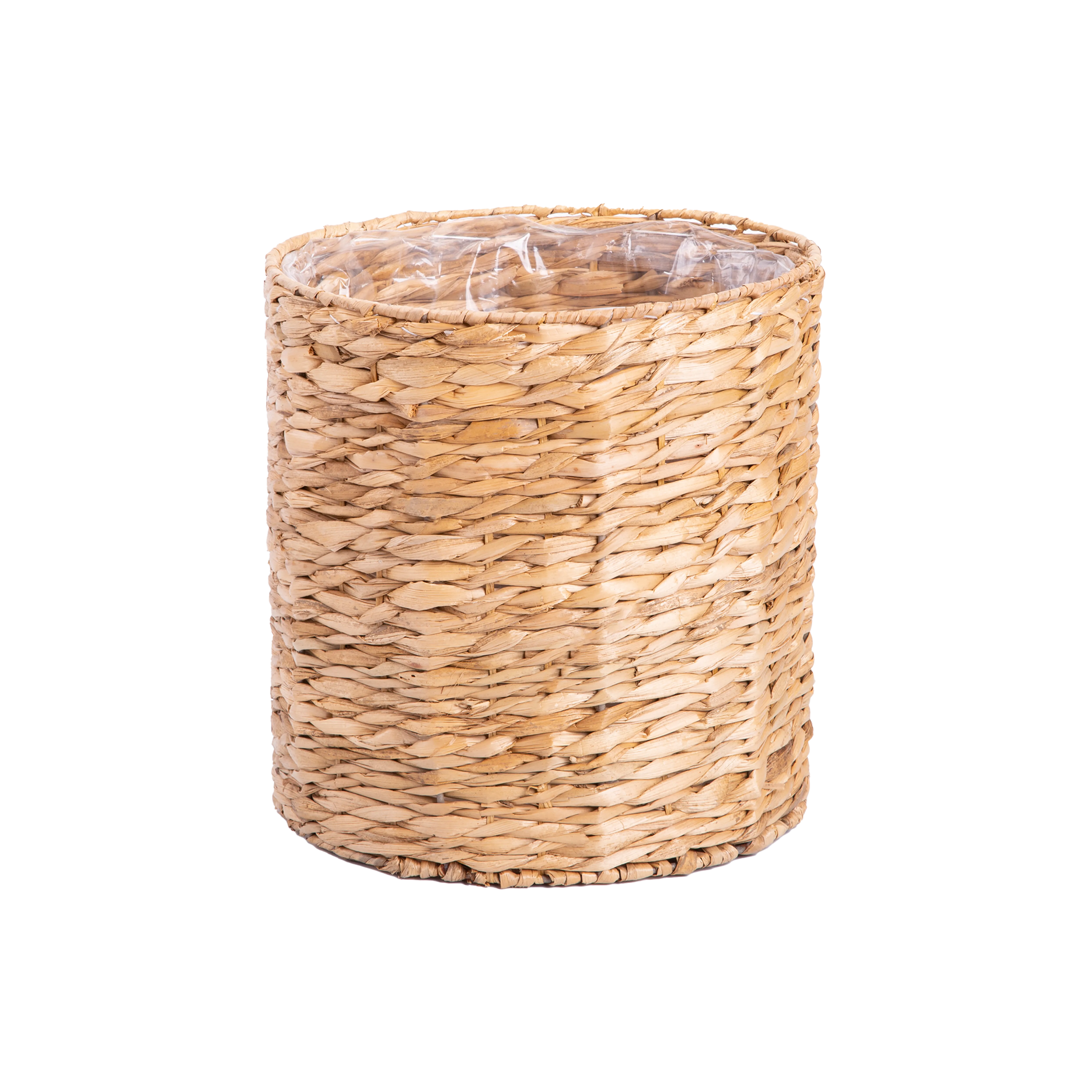 Polygonal Water Hyacinth Planter with Plastic Lining