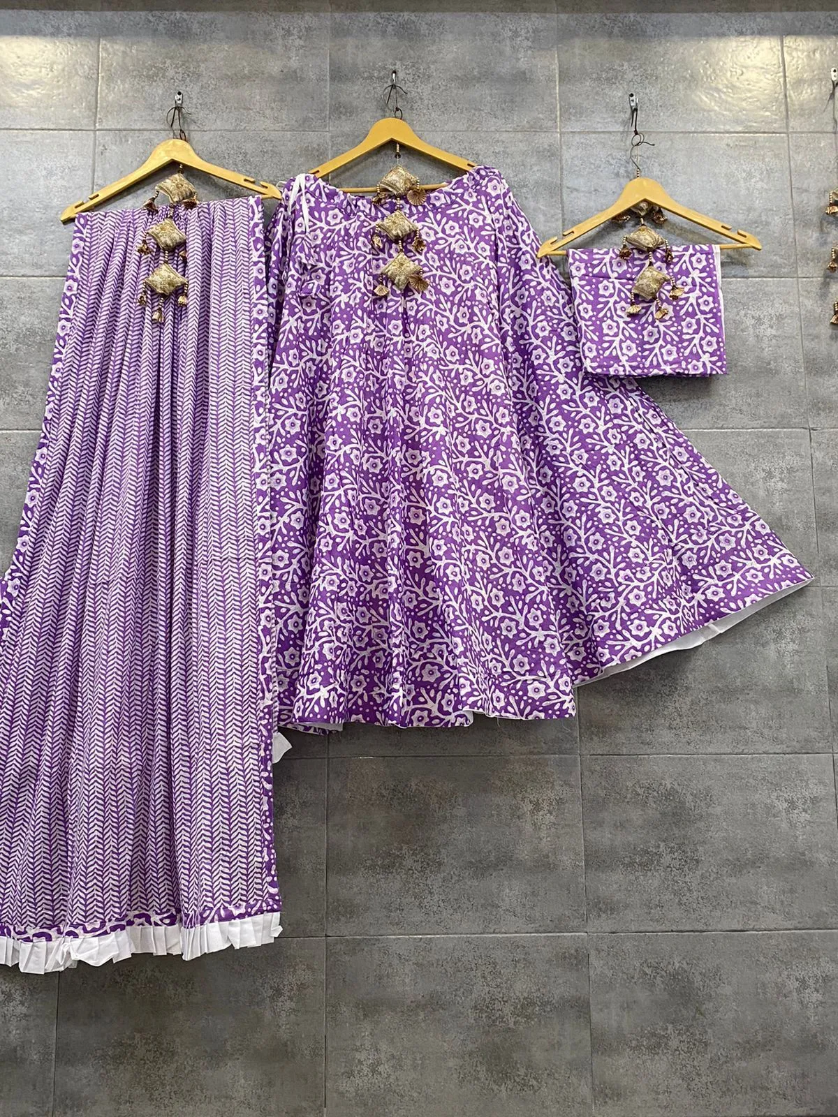 Pure Cotton Printed Navratri Lehenga Choli