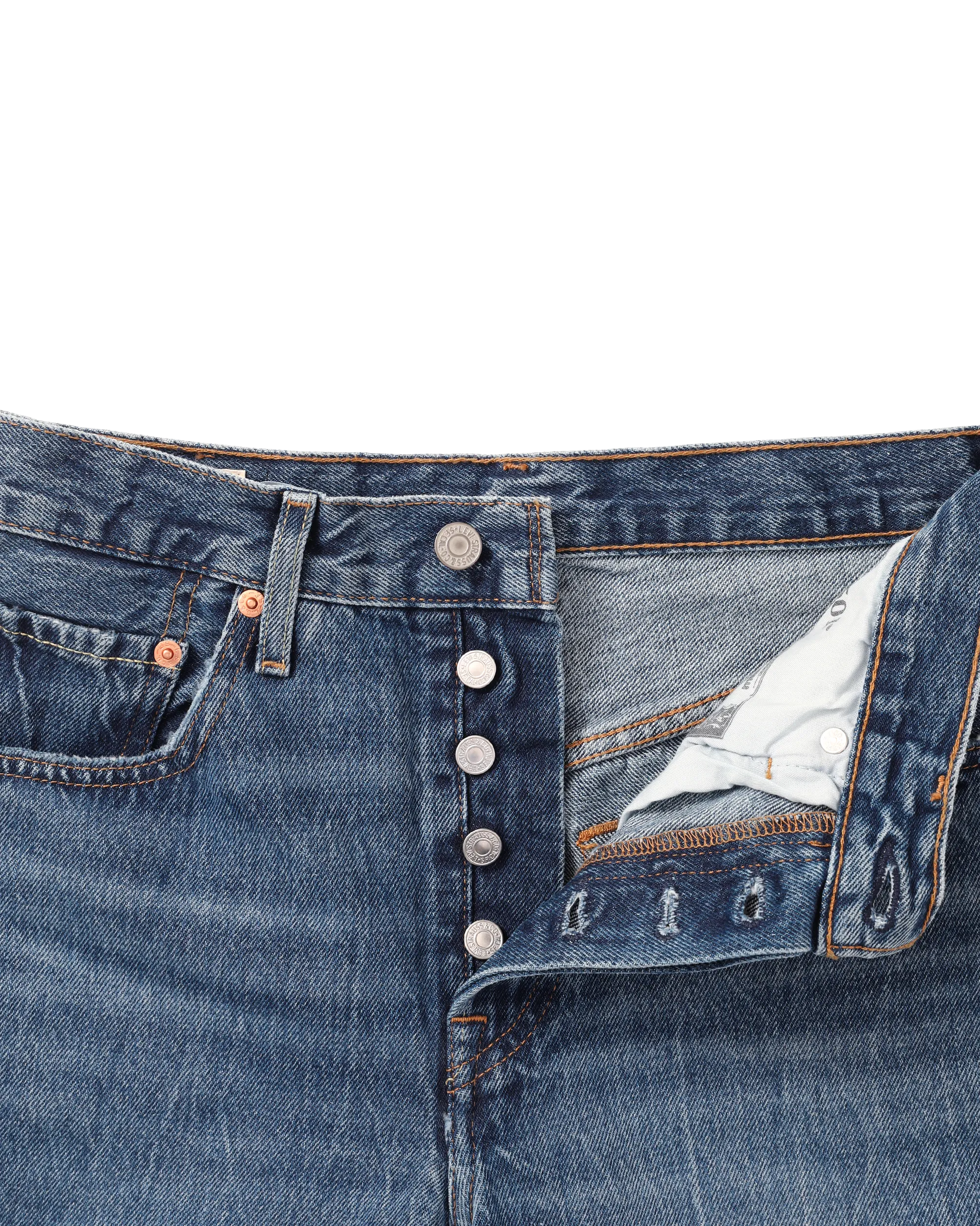RED TAB / 501 MID THIGH SHORT (WOMEN)