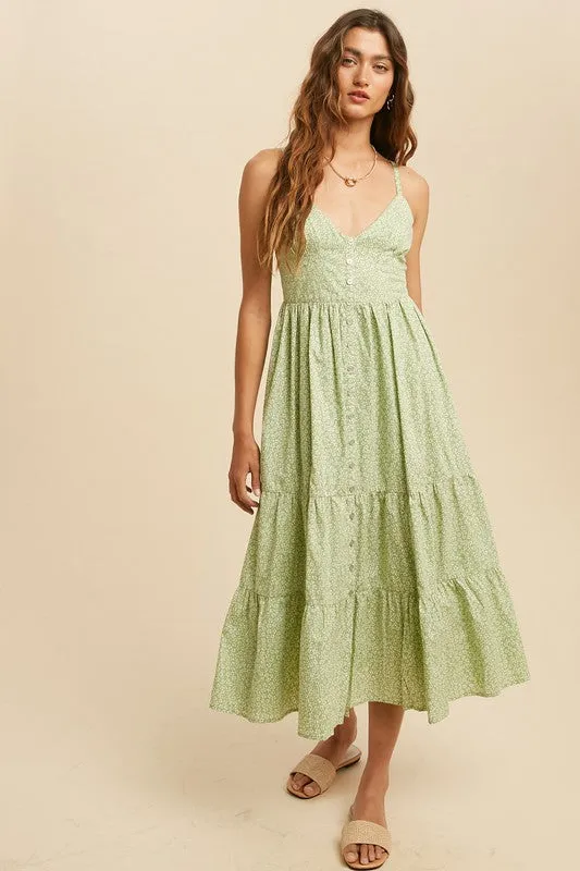 Romy Floral Mid Dress
