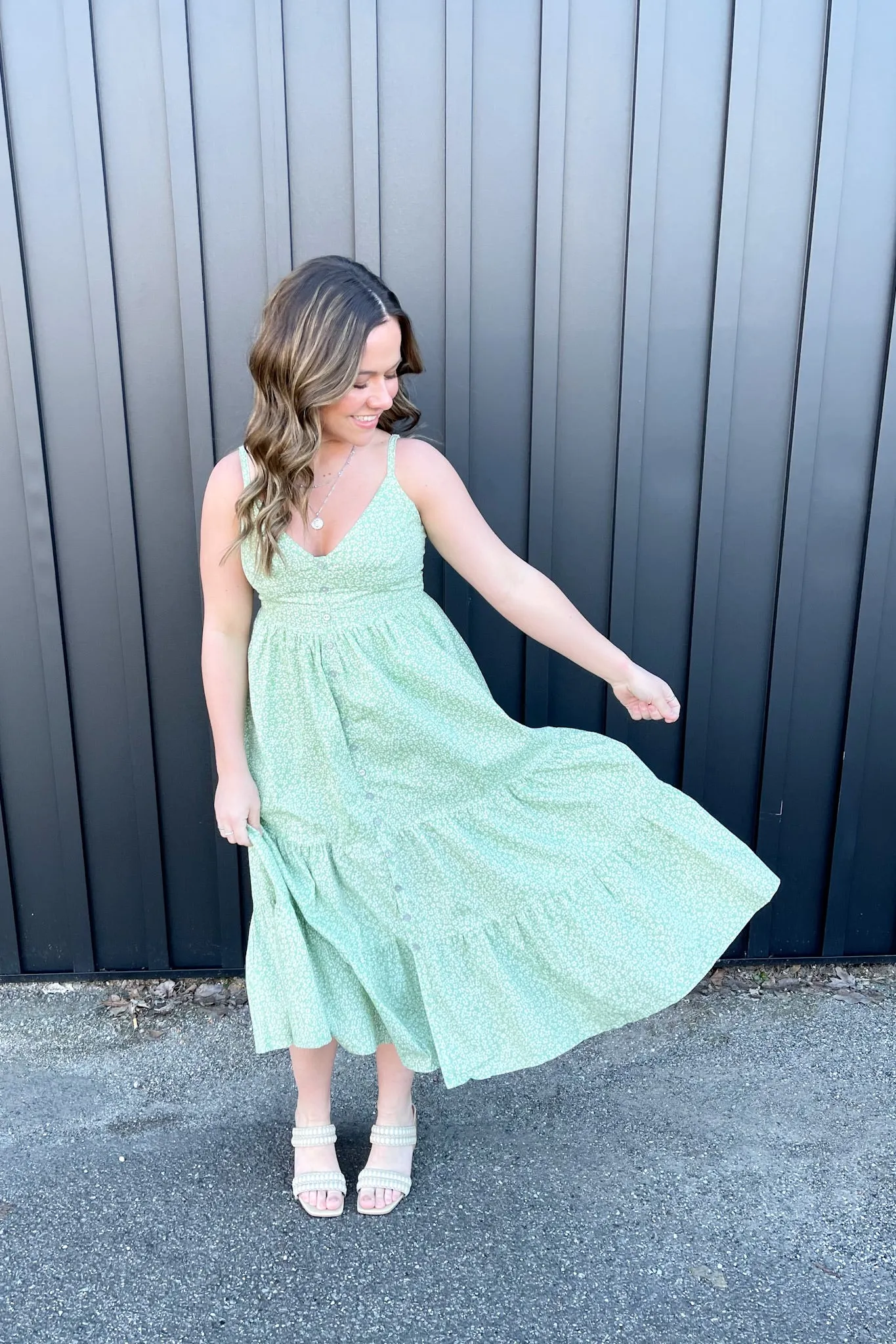 Romy Floral Mid Dress