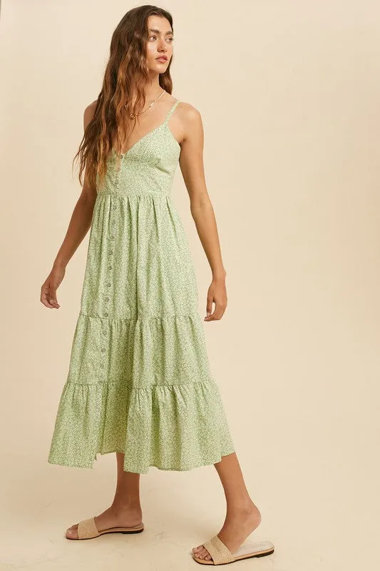 Romy Floral Mid Dress