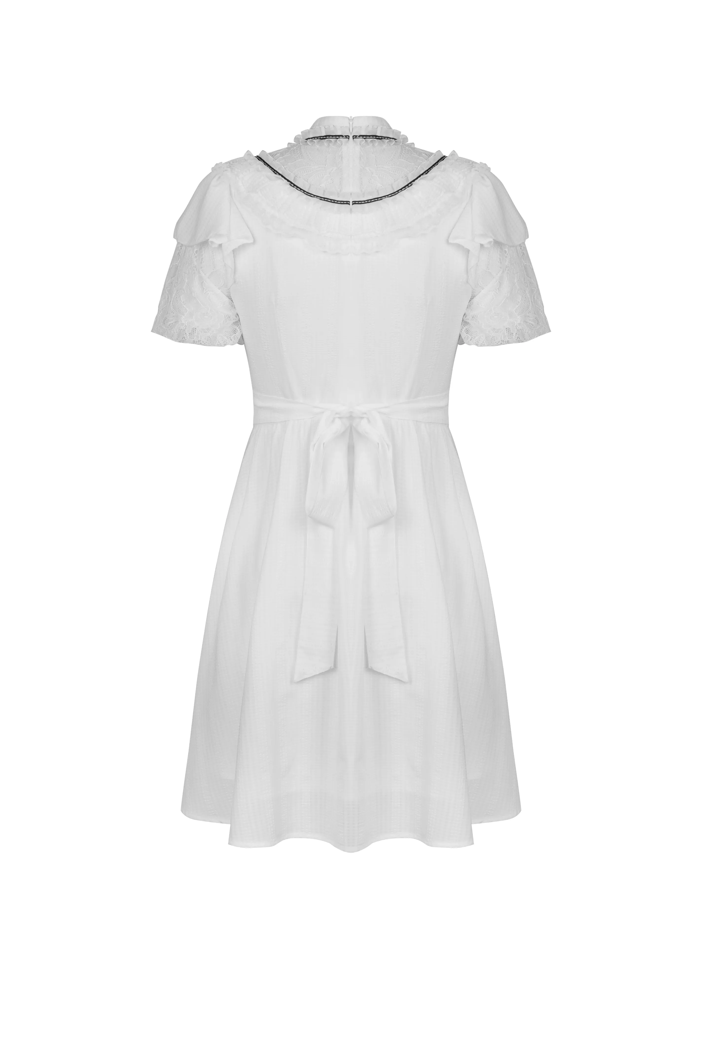 Soulless princess white puff sleeves dress DW548