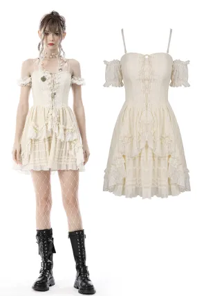 Steampunk princess frilly dress DW634