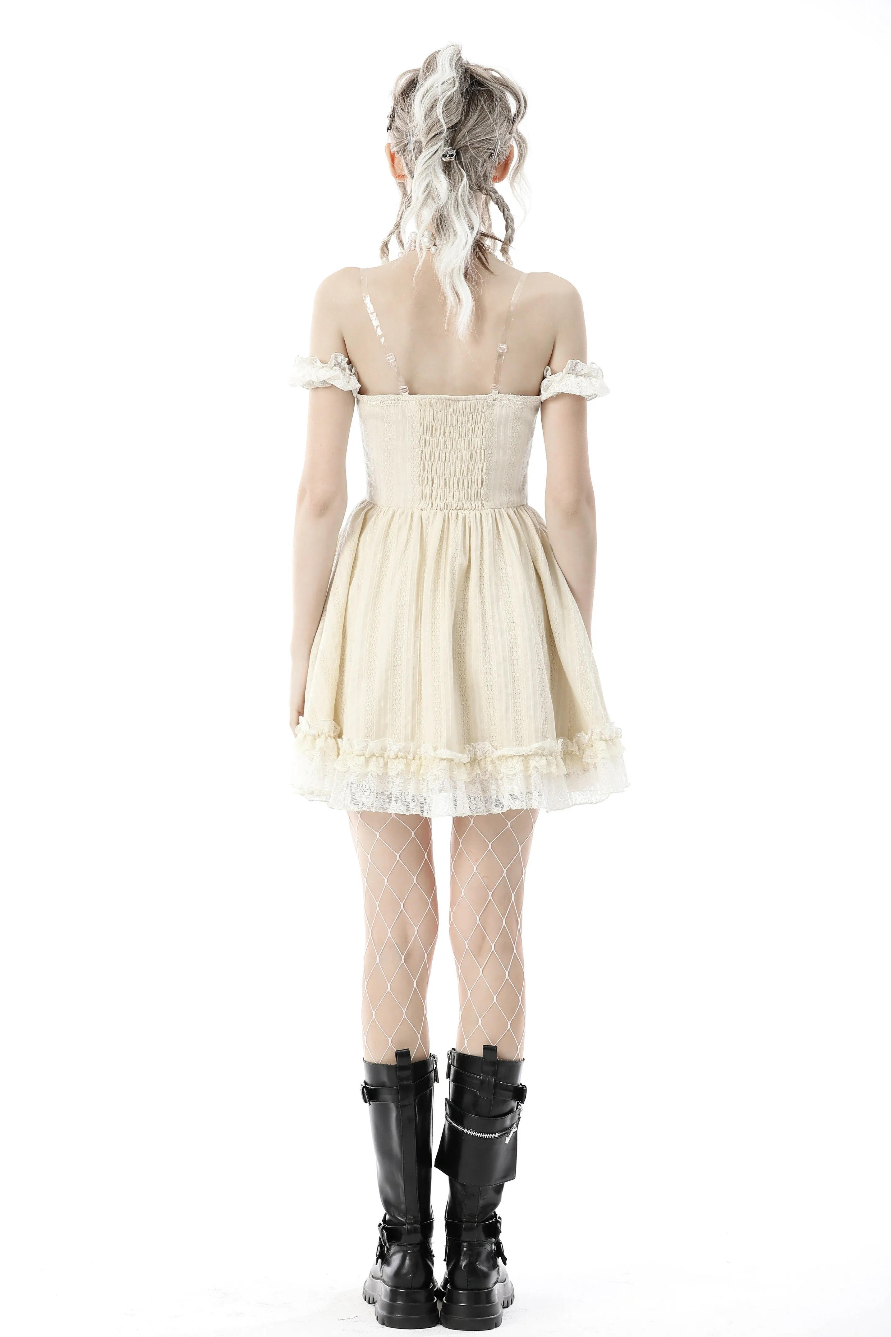 Steampunk princess frilly dress DW634