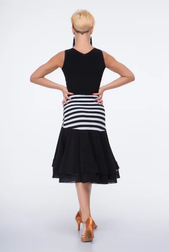 Tango blouse with striped print