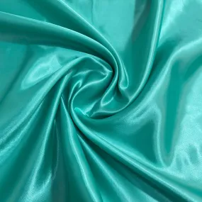 Teal Green Solid Satin Fabric