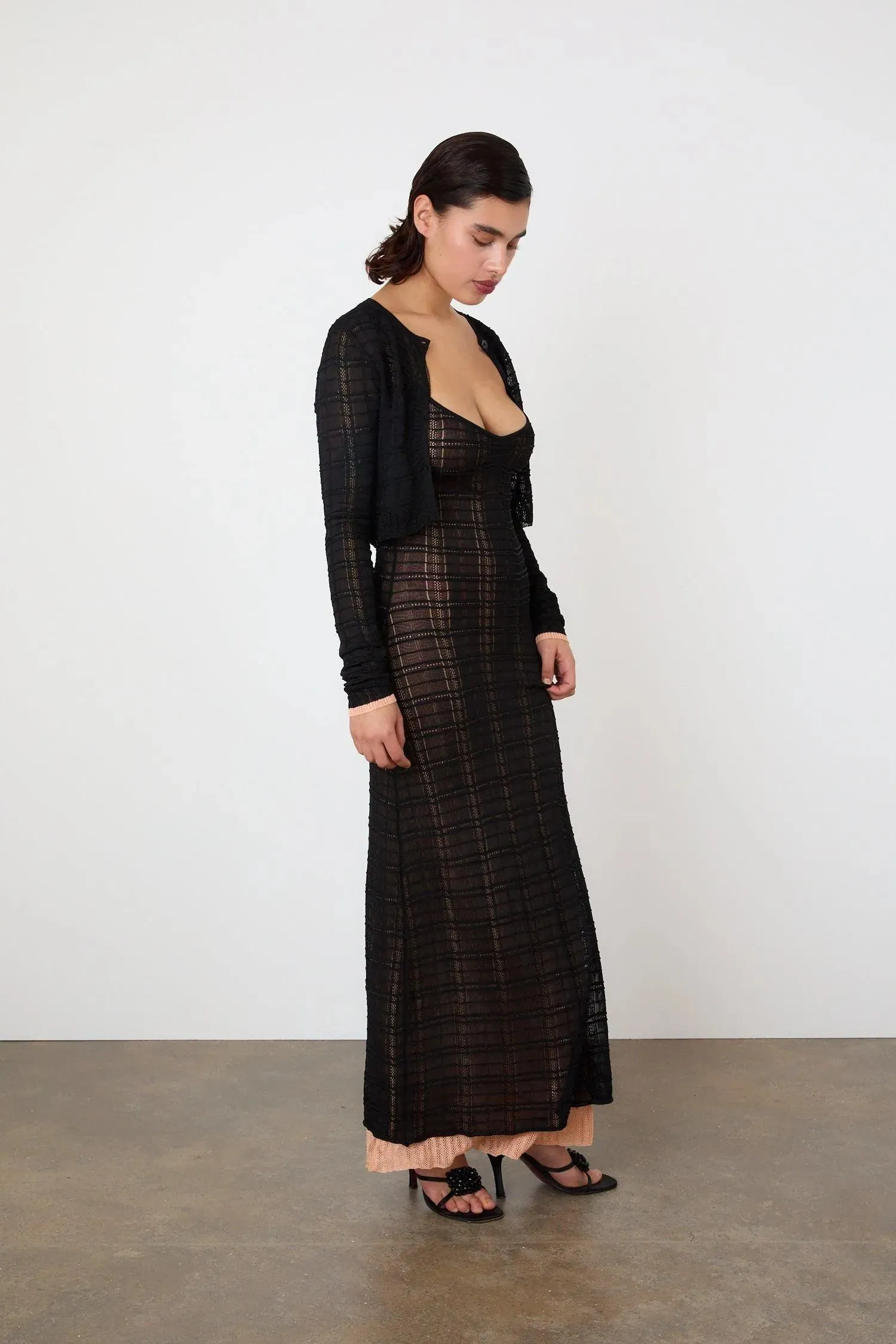 Agnes Earth-Toned Maxi Dress