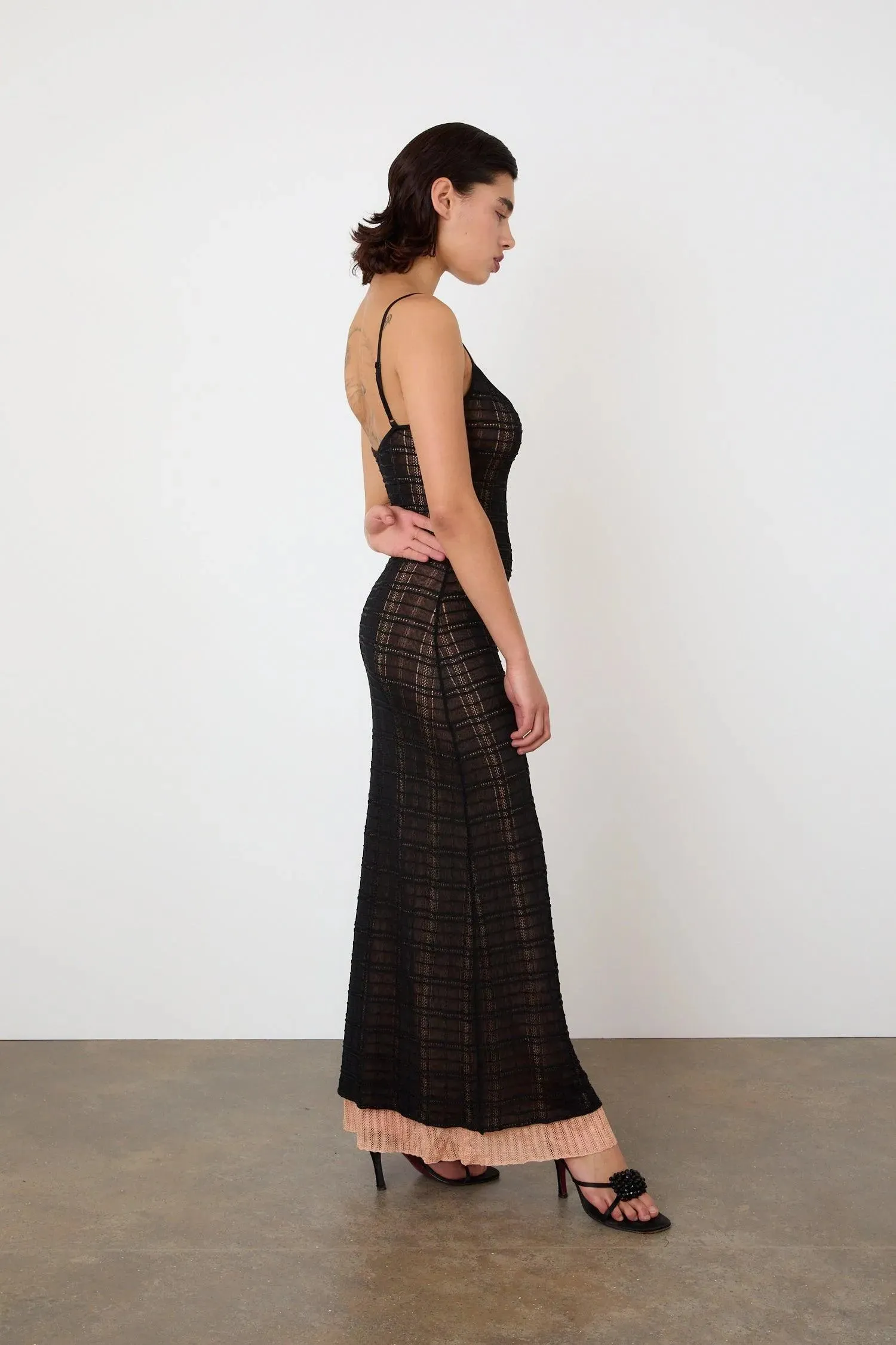 Agnes Earth-Toned Maxi Dress