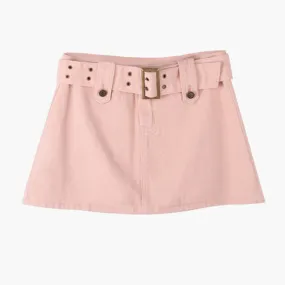 Wide Belt Skirt Babygirl Aesthetic